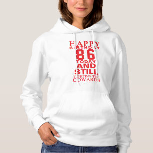 Sudadera Feliz 86º cumpleaños a Hoodie por un día especial