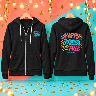 Sudadera Feliz Alegre y Libre - Fecha de Establecimiento pa