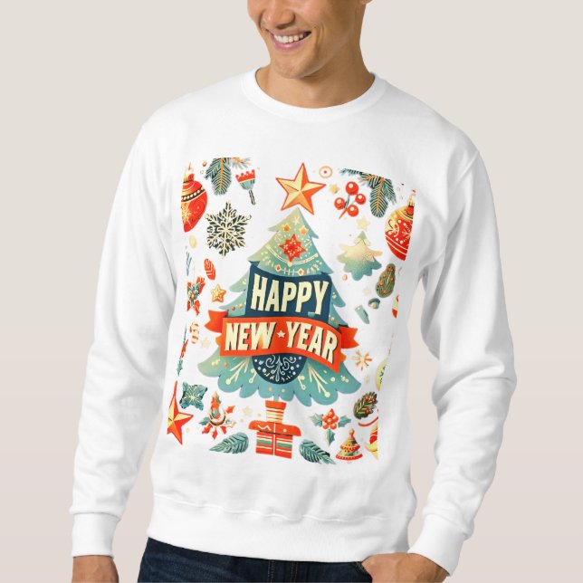 Sudadera Feliz año nuevo (Anverso)
