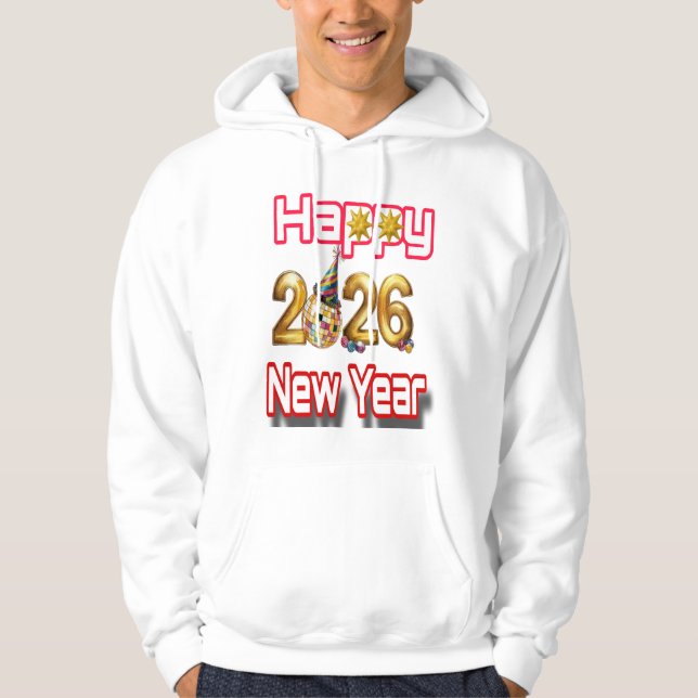 Sudadera Feliz año nuevo  (Anverso)