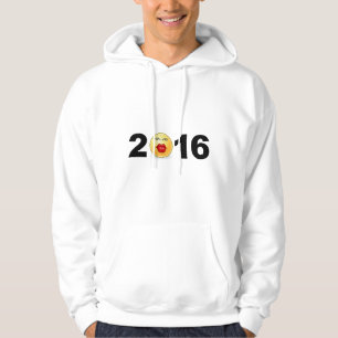 Sudadera Feliz Año Nuevo 2016 Gracioso Beso Dulce