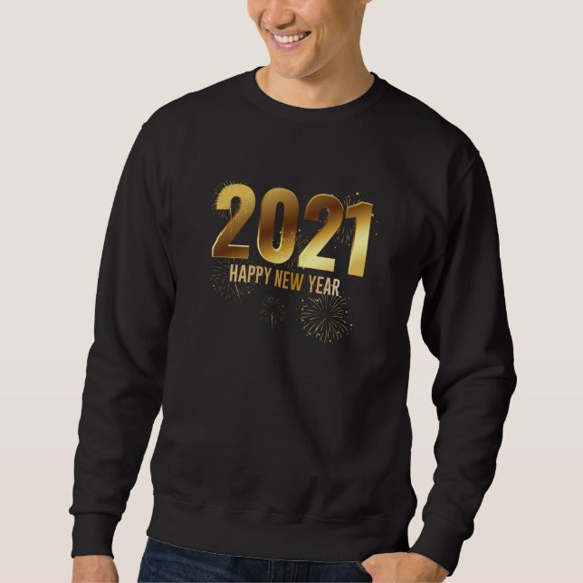 Sudadera Feliz Año Nuevo 2021, cuenta regresiva de Nochevie (Anverso)