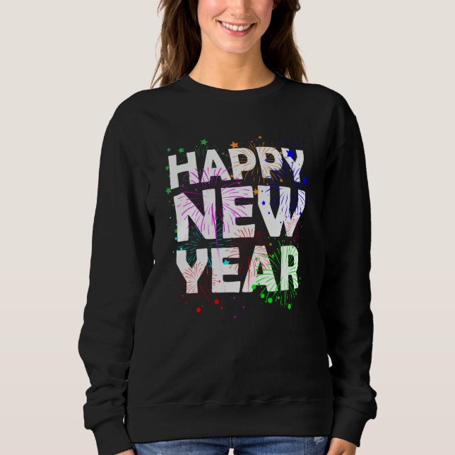Sudadera Feliz Año Nuevo 2021, cuenta regresiva de Nochevie (Anverso)
