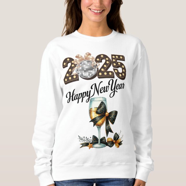 Sudadera Feliz Año Nuevo 2025 (Anverso)