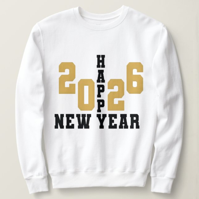 Sudadera Feliz Año Nuevo 2026 (Anverso del diseño)