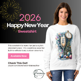 Sudadera Feliz Año Nuevo 2026 Camisas suaves básicas
