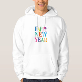 Sudadera Feliz Año Nuevo colorido moderno