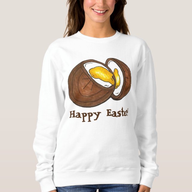 Sudadera Feliz Año Nuevo Crema De Chocolate Crema Huevos Fo (Anverso)