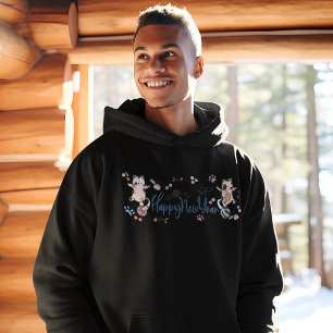 Sudadera Feliz Año Nuevo Entre Gatitos Balanceados En Un Ya