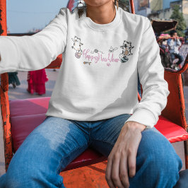 Sudadera Feliz Año Nuevo Entre Gatitos Balanceados En Un Ya