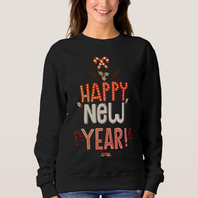 Sudadera Feliz Año Nuevo | Vacaciones (Anverso)
