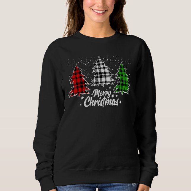 Sudadera Feliz Árbol de Navidad Navidad Navidad Navidad Búf (Anverso)