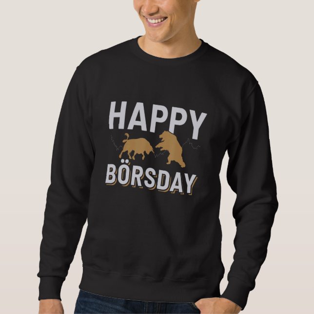 Sudadera Feliz bolso de dinero de Börsday (Anverso)
