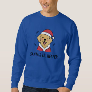Sudadera Feliz cachorro de raza Golden Retriever Santa Clau