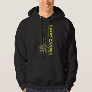 Sudadera Feliz camper bandera norteamericana camping hombre