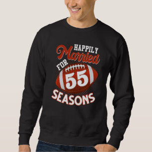 Sudadera Feliz Casamiento Por 55 Estaciones De Fútbol 55th