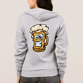 Sudadera Feliz Cerveza Mug, Ilustracion divertido