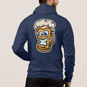 Sudadera Feliz Cerveza Mug, Ilustracion divertido