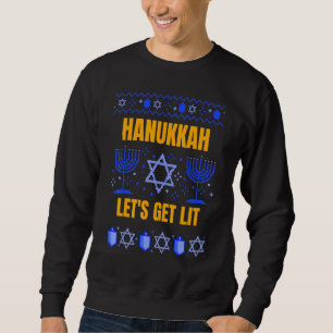 Sudadera Feliz Chanukah Menorah Hanukkah Seamos difamados