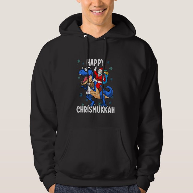 Sudadera Feliz Chrismukkah Funny Hanukkah Navidades judíos (Anverso)