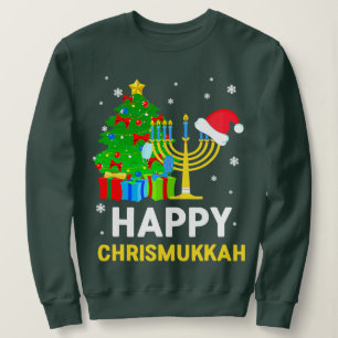 Sudadera Feliz Chrismukkah Funny Hanukkah Y Navidades 202