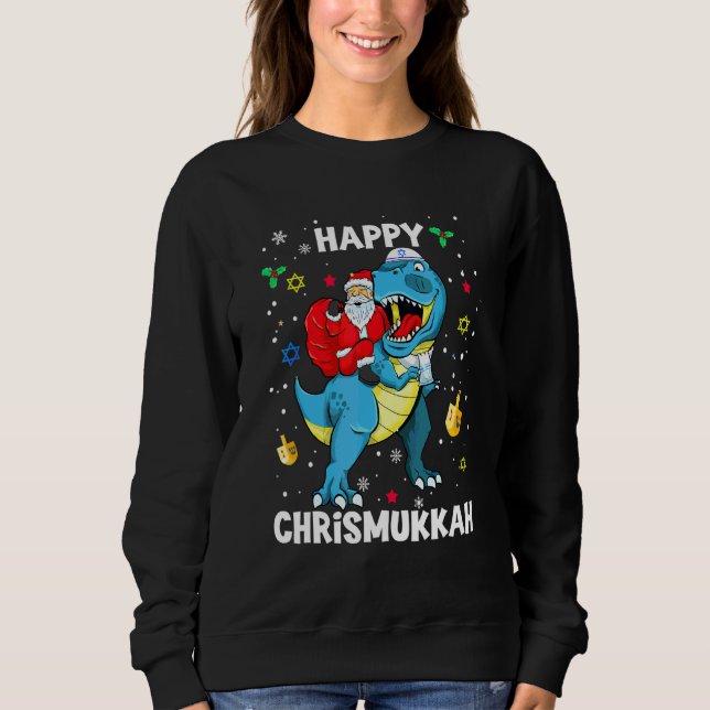 Sudadera Feliz Chrismukkah Janucá y Navidad 2021 (Anverso)