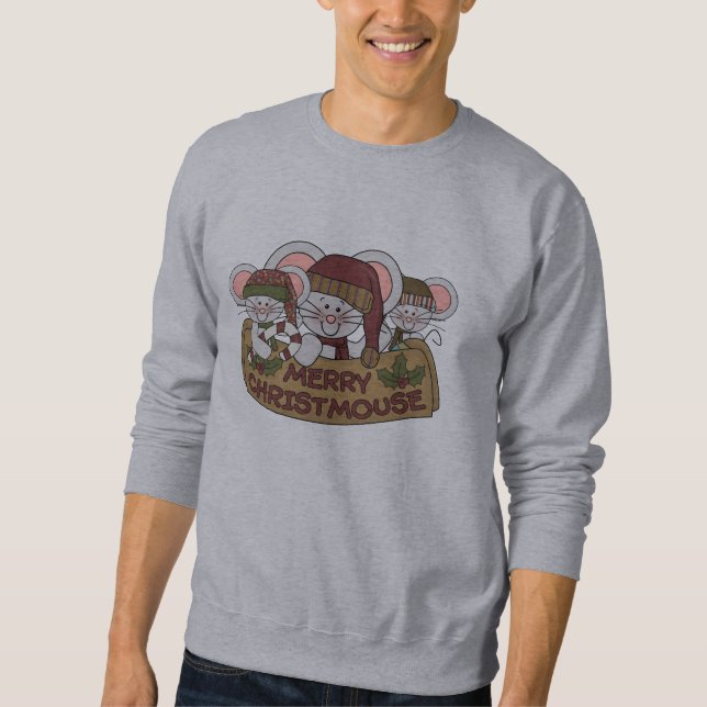 Sudadera Feliz Christmouse (Anverso)