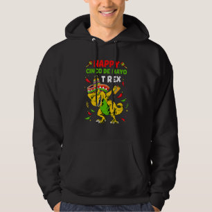 Sudadera Feliz Cinco De Mayo T Rex Dinosaur Taco Fiesta Par