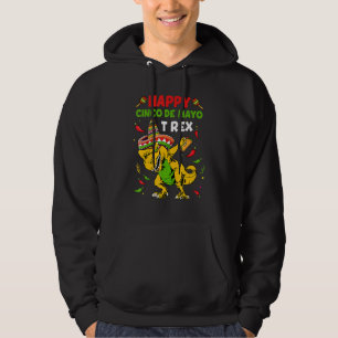 Sudadera Feliz Cinco De Mayo T-Rex Dinosaurio Taco Fiesta P
