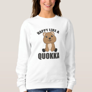 Sudadera Feliz como una Quokka - dulces animales dulces de