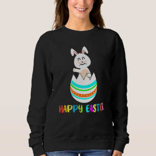 Sudadera Feliz Conejo de Huevos de Pascua