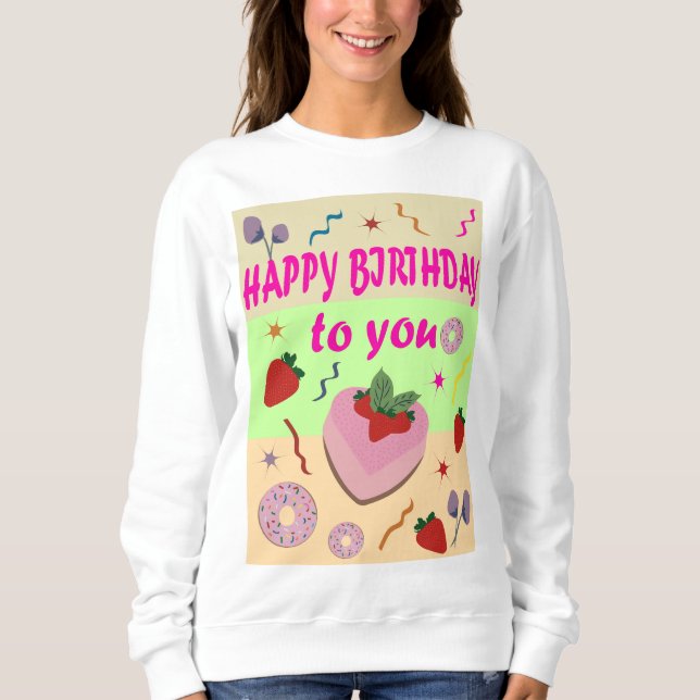 Sudadera Feliz cumpleaños (Anverso)