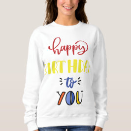 Sudadera Feliz cumpleaños