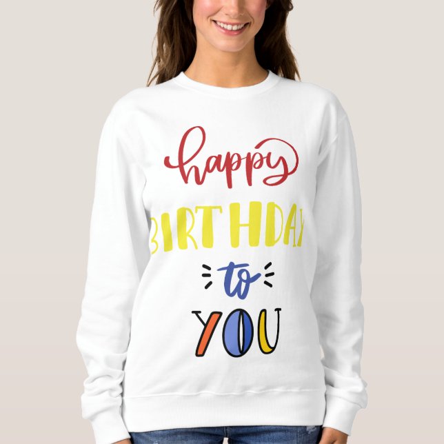 Sudadera Feliz cumpleaños (Anverso)
