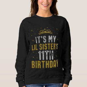 Sudadera Feliz Cumpleaños 11 de mi HERMANITA 2014 11 A