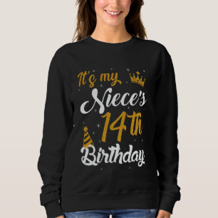 Sudadera Feliz Cumpleaños 14 de mi sobrina 2011 14 años