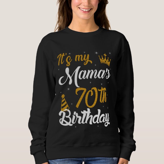 Sudadera Feliz cumpleaños 70 de mi mamá 1955 70 años O (Anverso)