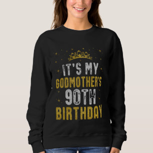 Sudadera Feliz Cumpleaños 90 de mi Madrina 1935 90 Años