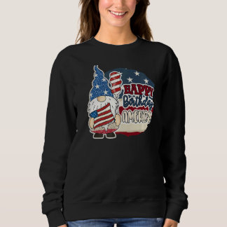 Sudadera Feliz Cumpleaños America Gnome Patriótico 4 De Jul