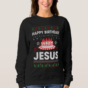 Sudadera Feliz Cumpleaños Jesús Navideña Pijama Fiesta de N