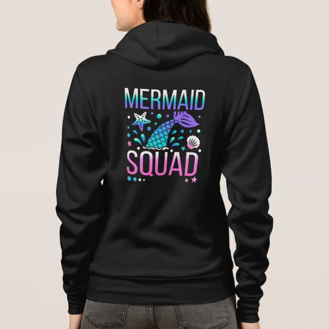 Sudadera Feliz Cumpleaños Mermaid Squad-68296 (Reverso)