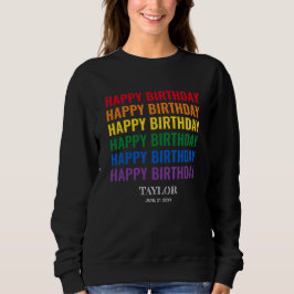 Sudadera Feliz cumpleaños orgullo LGBT Transgénero LGBTQ