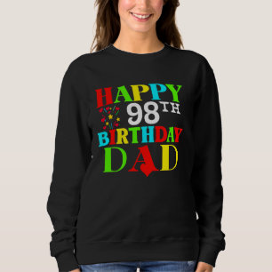 Sudadera Feliz cumpleaños papá a 98 años cumpleaños 98º pap