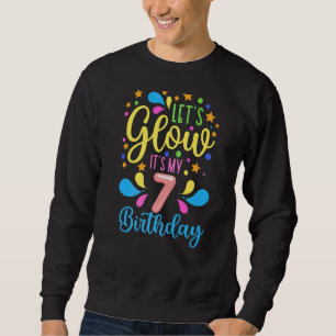 Sudadera Feliz cumpleaños, soplo Fiesta es mi séptimo cumpl
