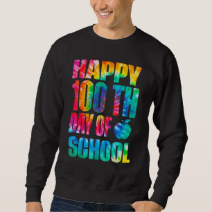 Sudadera Feliz Día 100 del Colegio, Tye 100 días de maestro