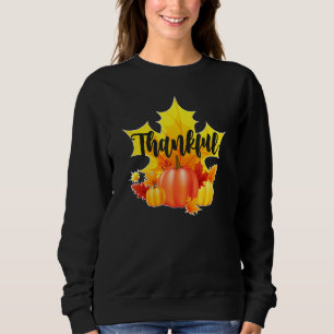 Sudadera Feliz Día de Acción de Gracias Caída Maple deja Th