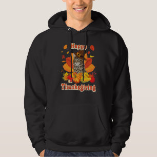 Sudadera Feliz Día de Acción de Gracias Gato Maine Coon Est
