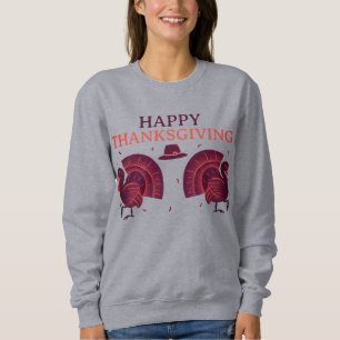 Sudadera Feliz Día de Acción de Gracias Pavo