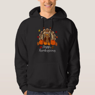 Sudadera Feliz Día de Acción de Gracias Pavo Día Estampado 