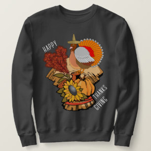 Sudadera Feliz Día de Acción de Gracias Turquia Dulce